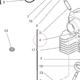 Guide intake valve +0.03 mm 30310411CA