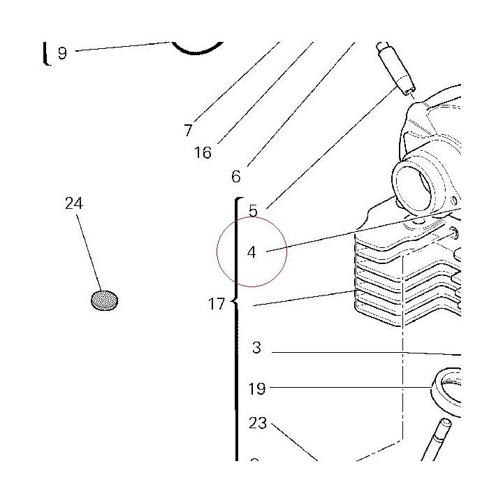 Guide intake valve +0.06 mm 30310411CB