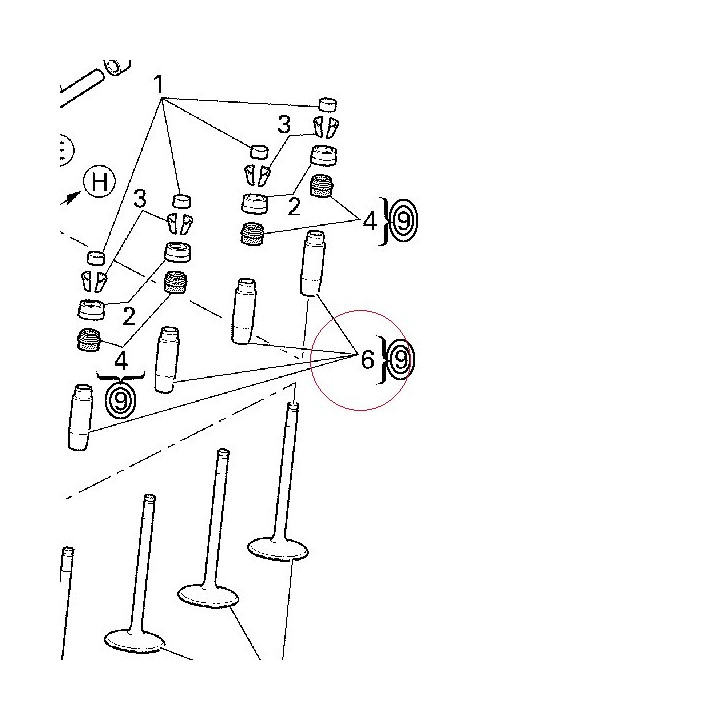 Guide intake valve 2ND 30310421AC