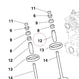 Guide-valve, intake 30310441AA
