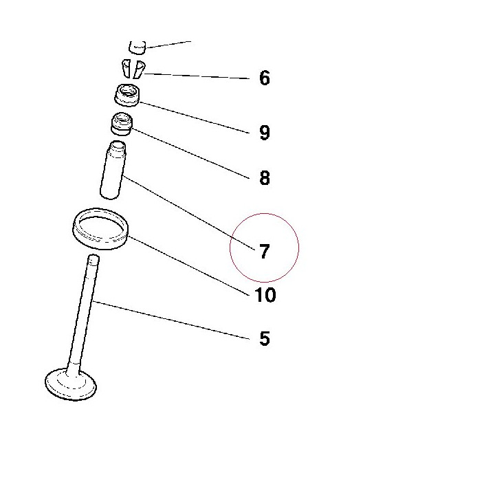 Guide, exhaust valve +0.9 mm 30310451AC