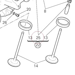Guide intake valve +0.09 mm 30310611AC