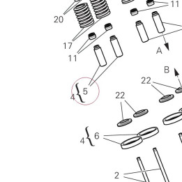 Valve guide 303B0841A