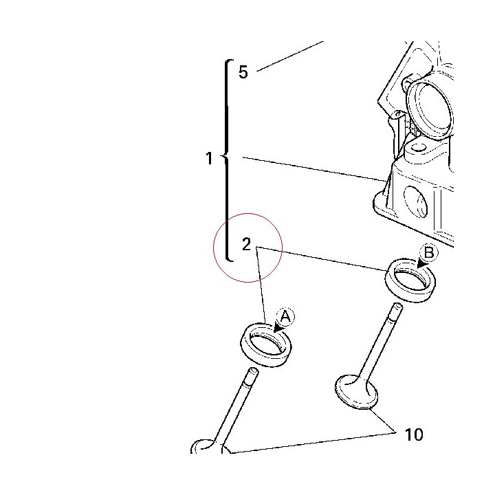 Seat, inlet valve +0.03 mm 30410011AB