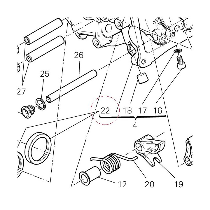 Seat, exhaust valve 304A0971A