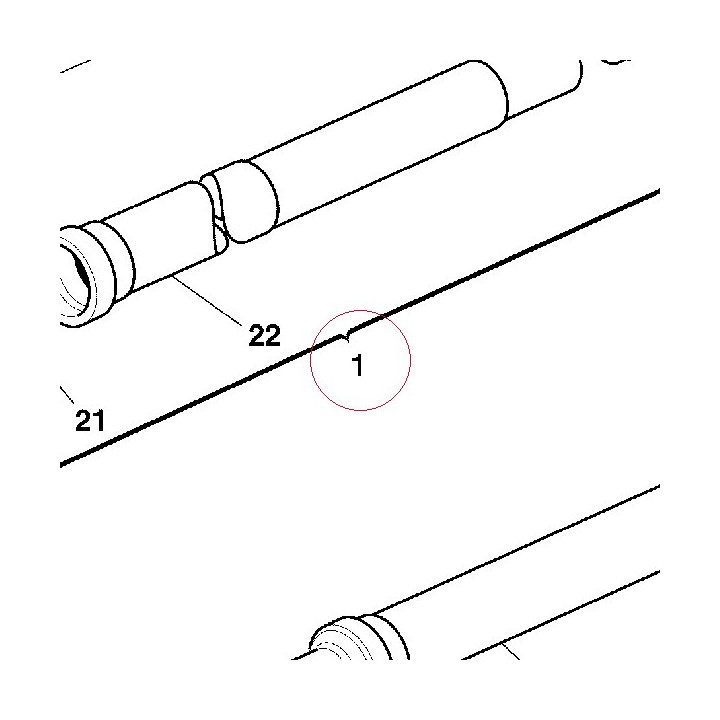 Fork leg assembly, right 34020691B