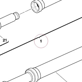 Fork leg assembly, right 34020691C