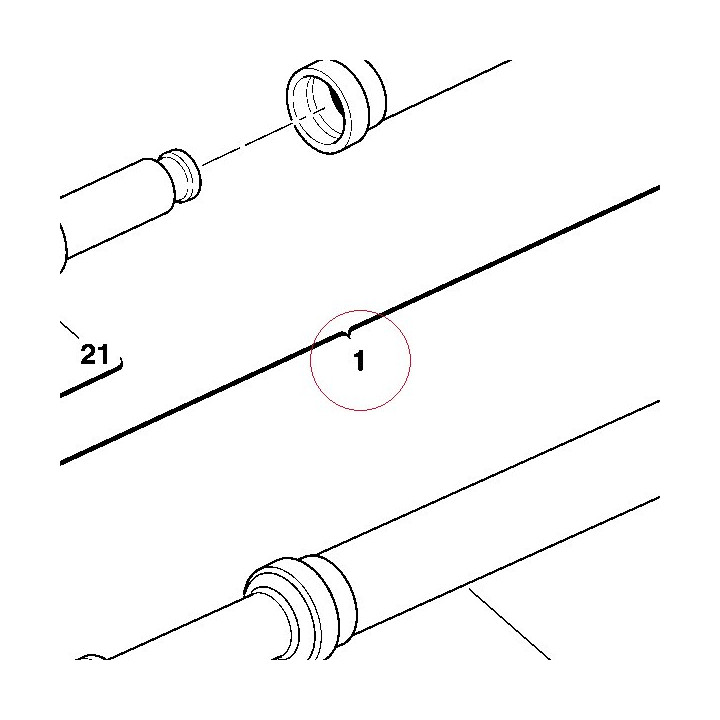Fork leg assembly, right 34020691C