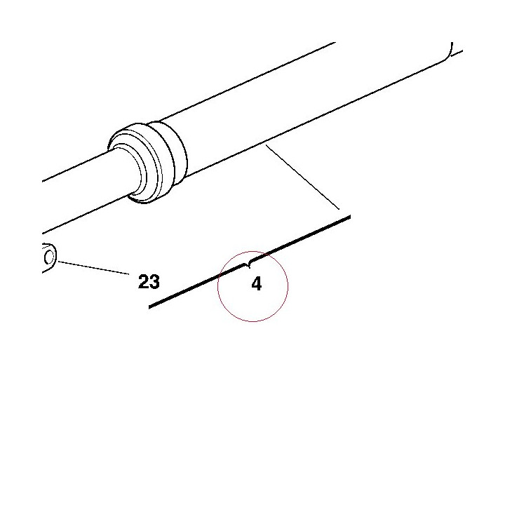 Fork leg assembly, left 34020701C