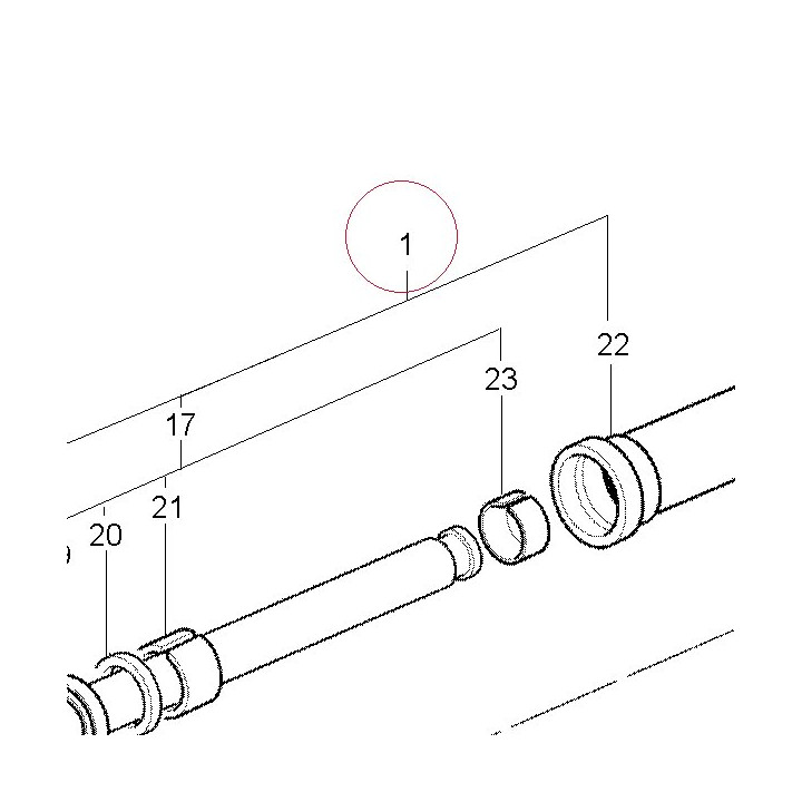 Fork leg assembly, right 34020951A