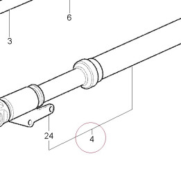 Fork leg assembly, left 34020961A