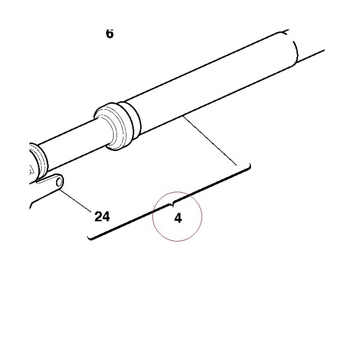 Fork leg assembly, left 34020991A