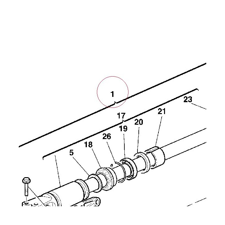 Fork leg assembly, right 34021091A