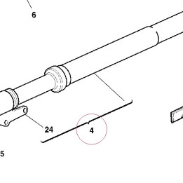 Fork leg assembly, left 34021101A
