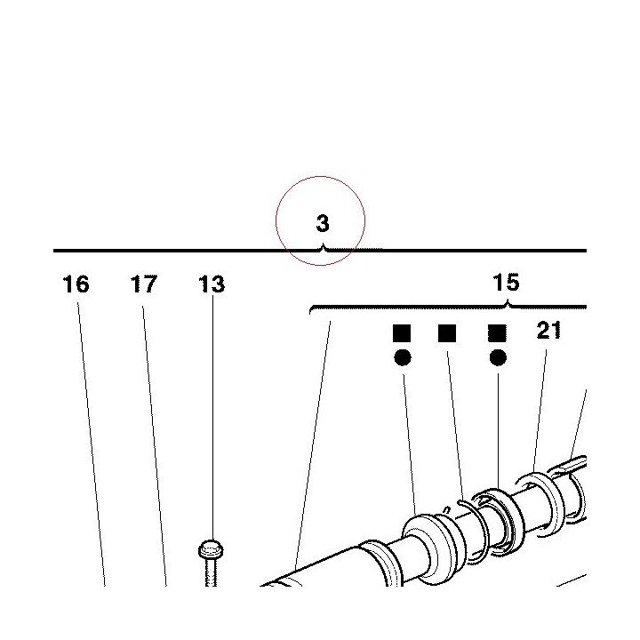 Fork leg assembly, right 34021111A