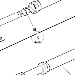 Fork leg assembly, right 34021131A