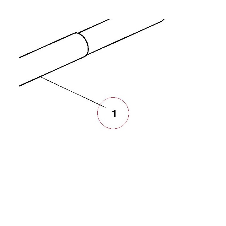 Fork leg assembly, left 34021281A