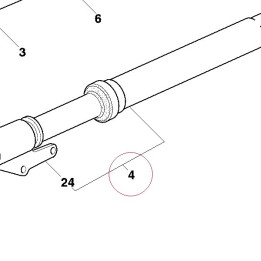 Fork leg assembly, left 34021621A