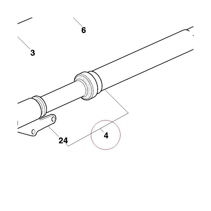 Fork leg assembly, left 34021621A
