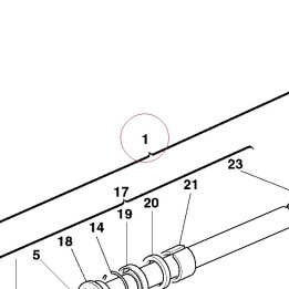 Fork leg assembly, right 34021631A