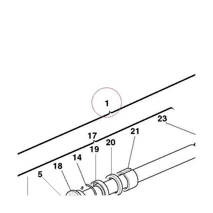 Fork leg assembly, right 34021631A