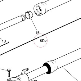 Fork leg assembly, right 34022371B