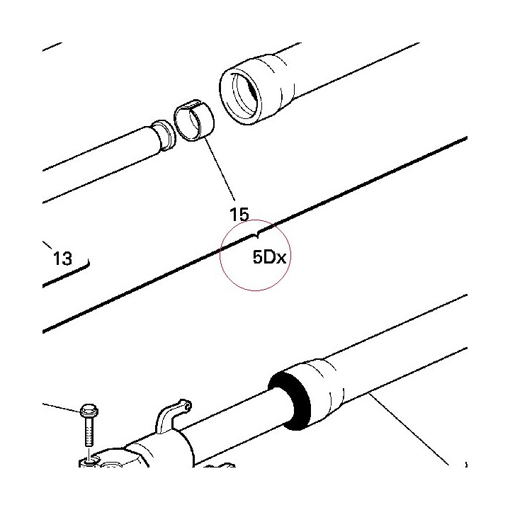 Fork leg assembly, right 34022371B