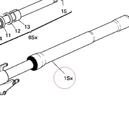 Fork leg assembly, left 34022381C