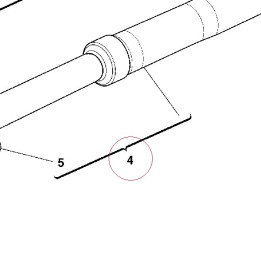 Fork leg assembly, left 34022821A