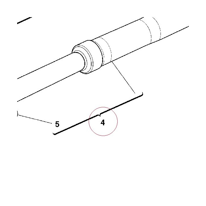 Fork leg assembly, left 34022821A