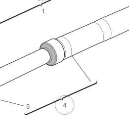 Fork leg assembly, left 34022841A