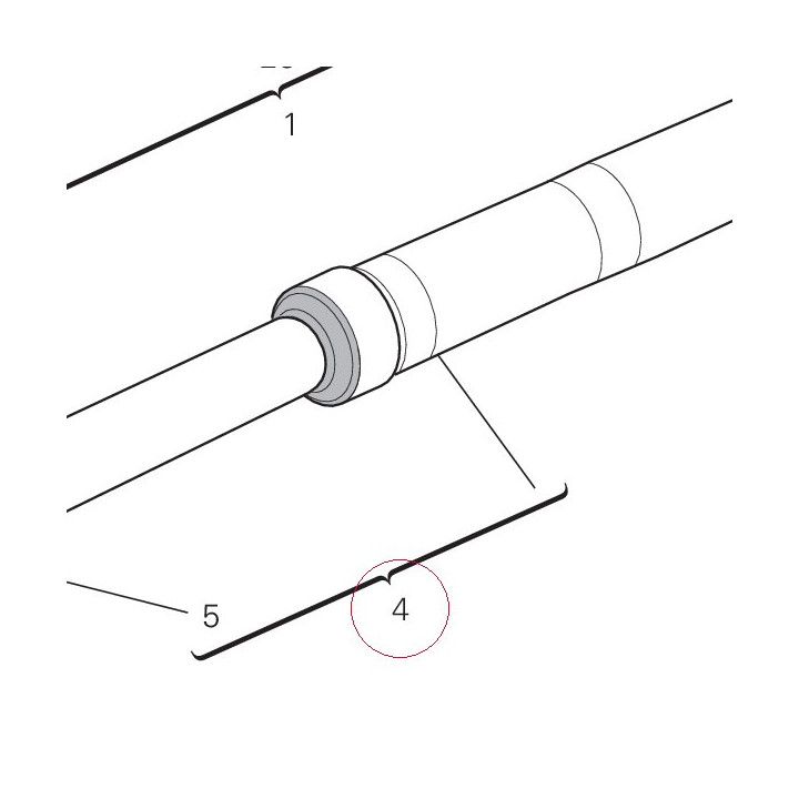 Fork leg assembly, left 34022841A