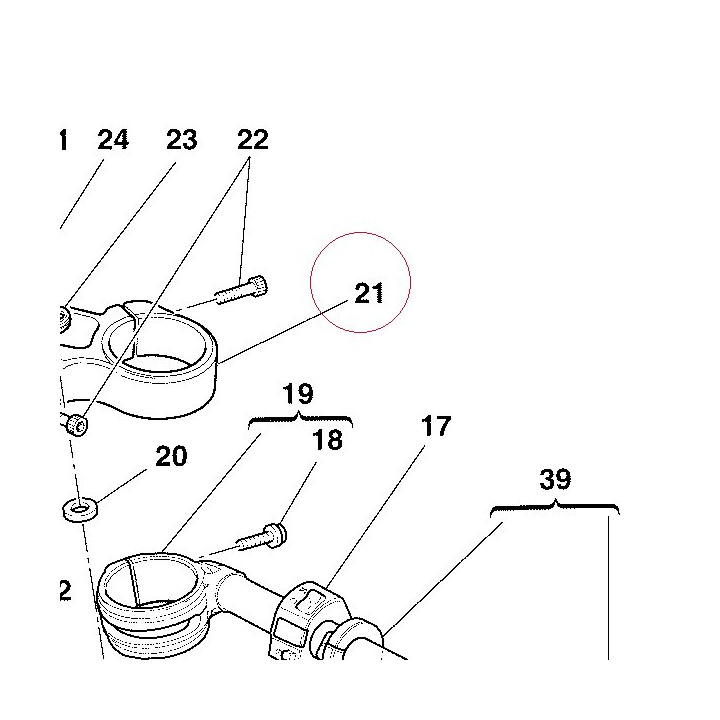 Steering head 34110351A