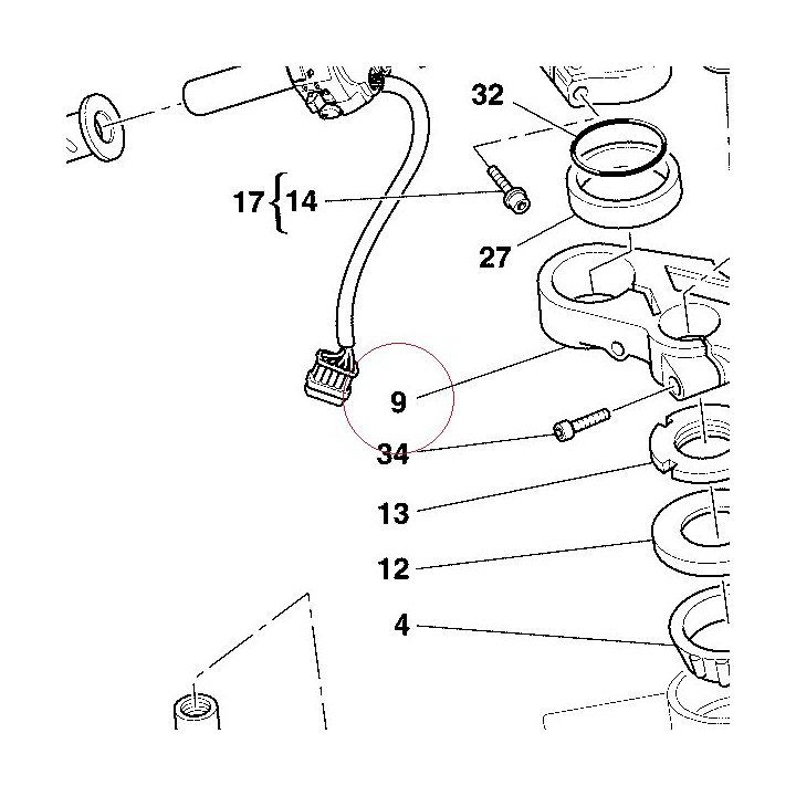 Steering head 34110391A