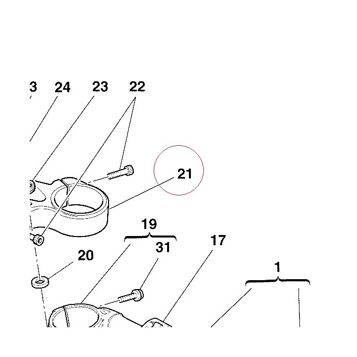 Steering head 34110461A