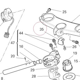 Steering lock arm 34110671B