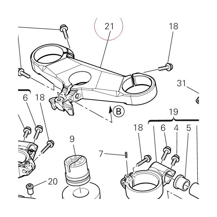 Steering head 34110721A