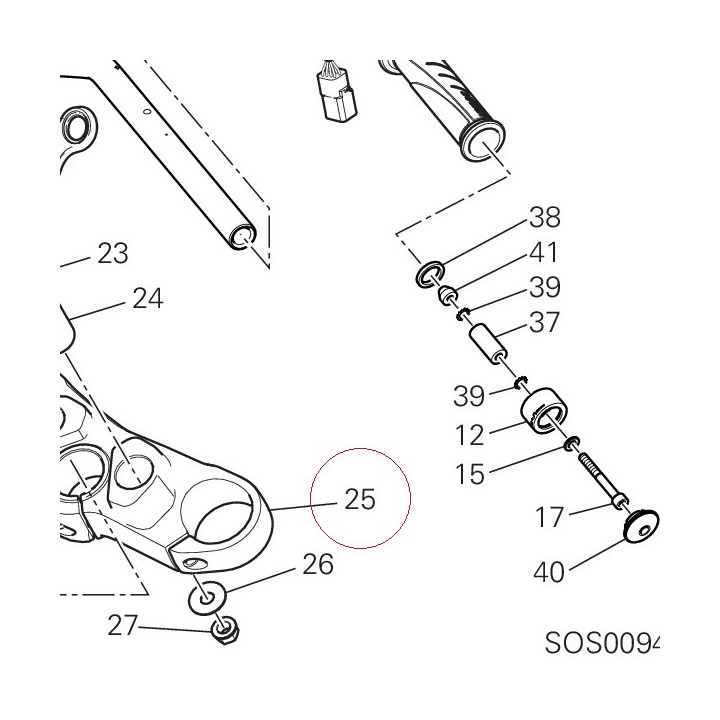 Steering head 34111001AC