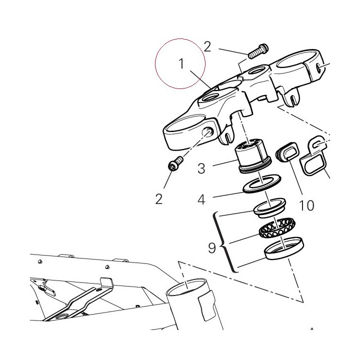 Steering head 34111191BB