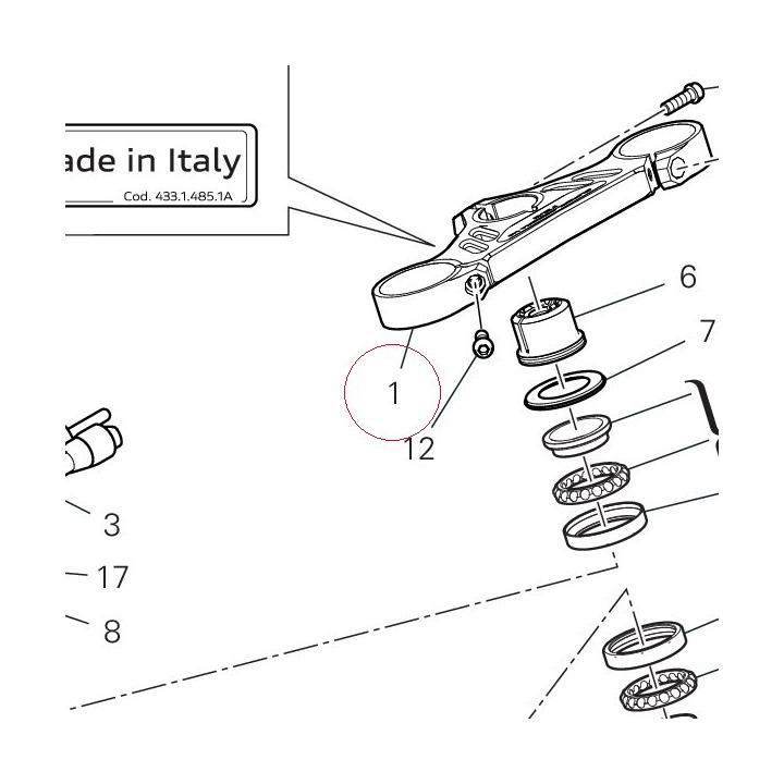 Steering head 34111263AA