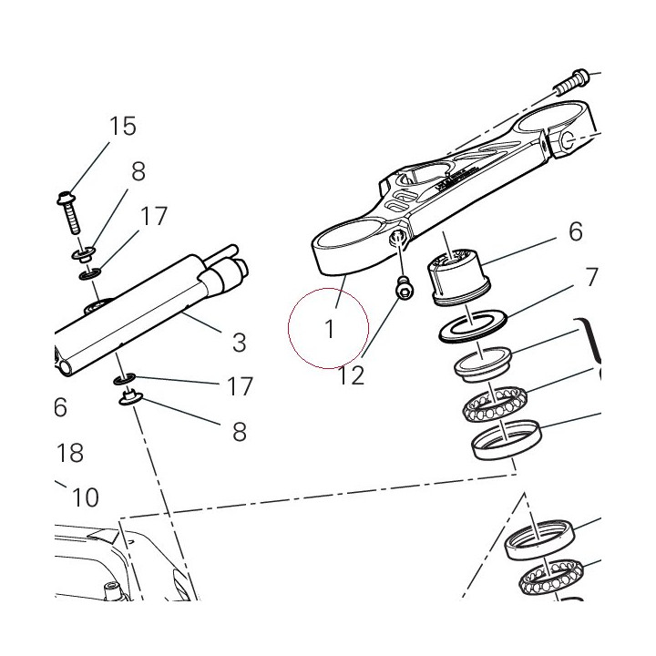 Steering head 34112051AA