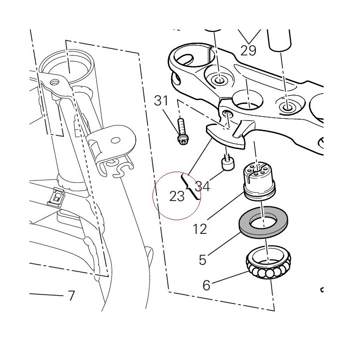Steering head 34120741C
