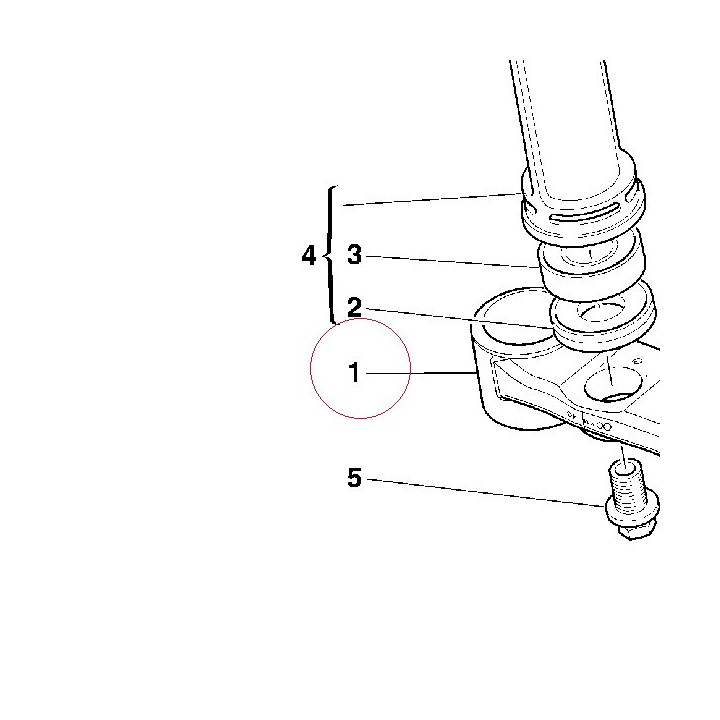 Steering crown with pin 34220381A