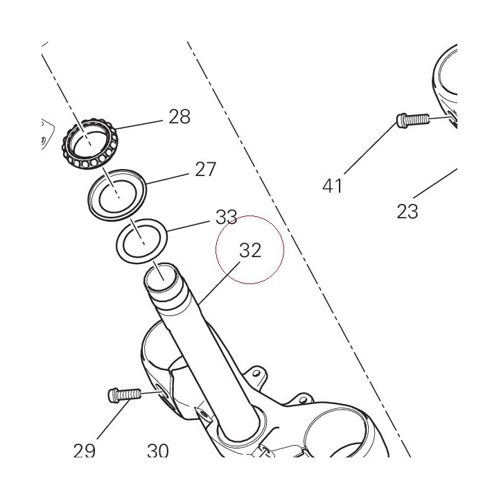 Steering head base 34220761AA