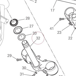 Steering head base 34220762AA