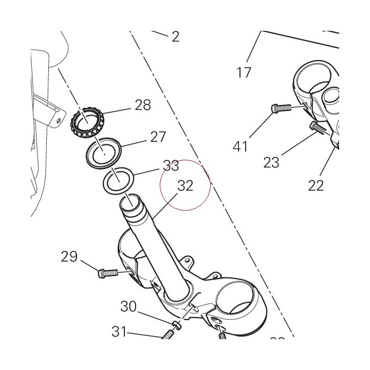 Steering head base 34220762AA