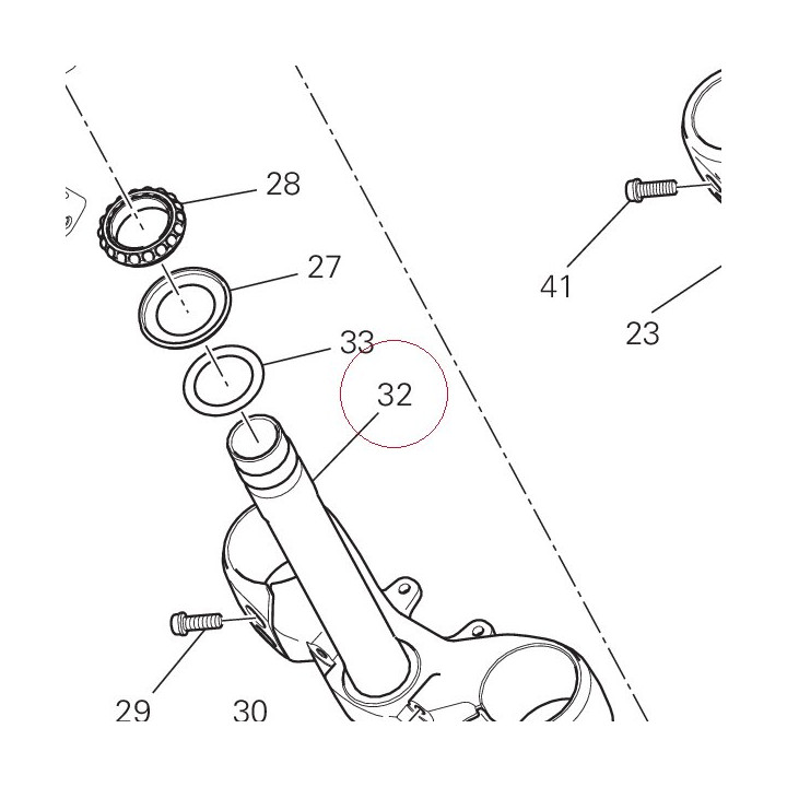 Steering head base 34220771AA