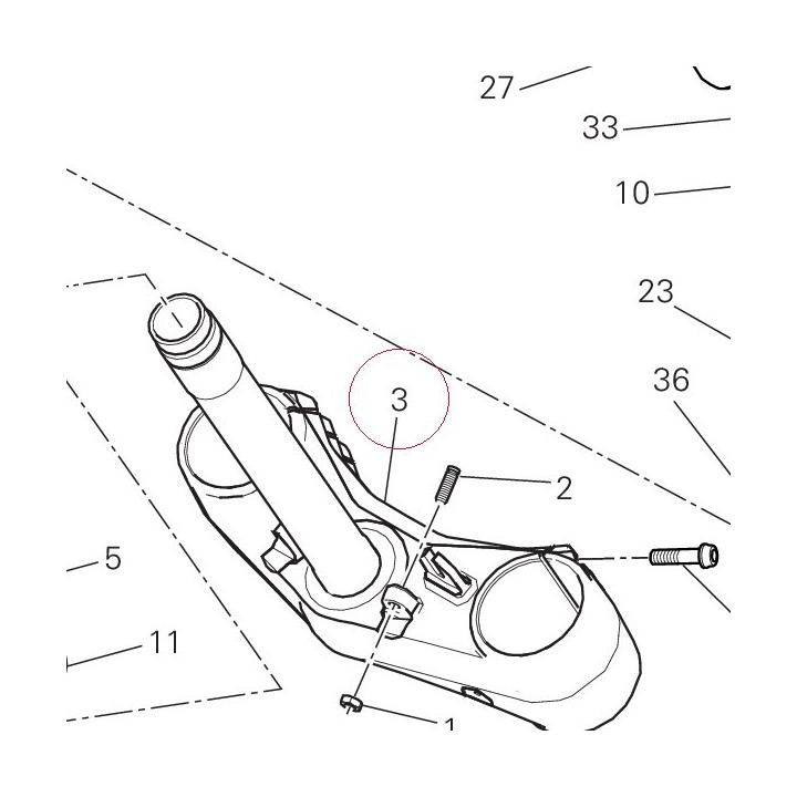 Steering head base 34220872AA