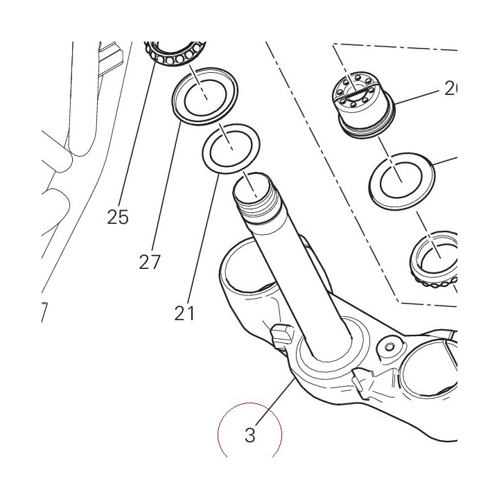 Steering head base 34220891AA