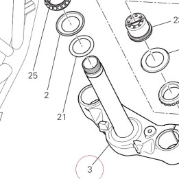 Steering head base 34220921AA